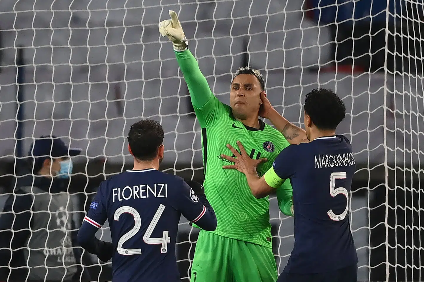 Keylor Navas havde flere forrygende redninger i første halvleg. Franck Fife/Ritzau Scanpix