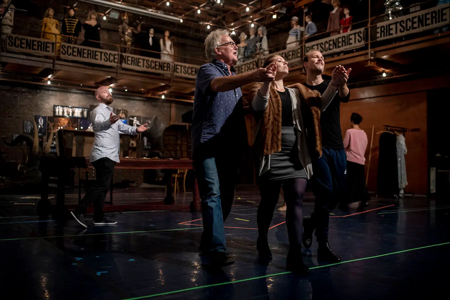 Her ses Frederikke Kampmann under arbejdet med Phantom of the Opera på Det Ny Teater i 2018.