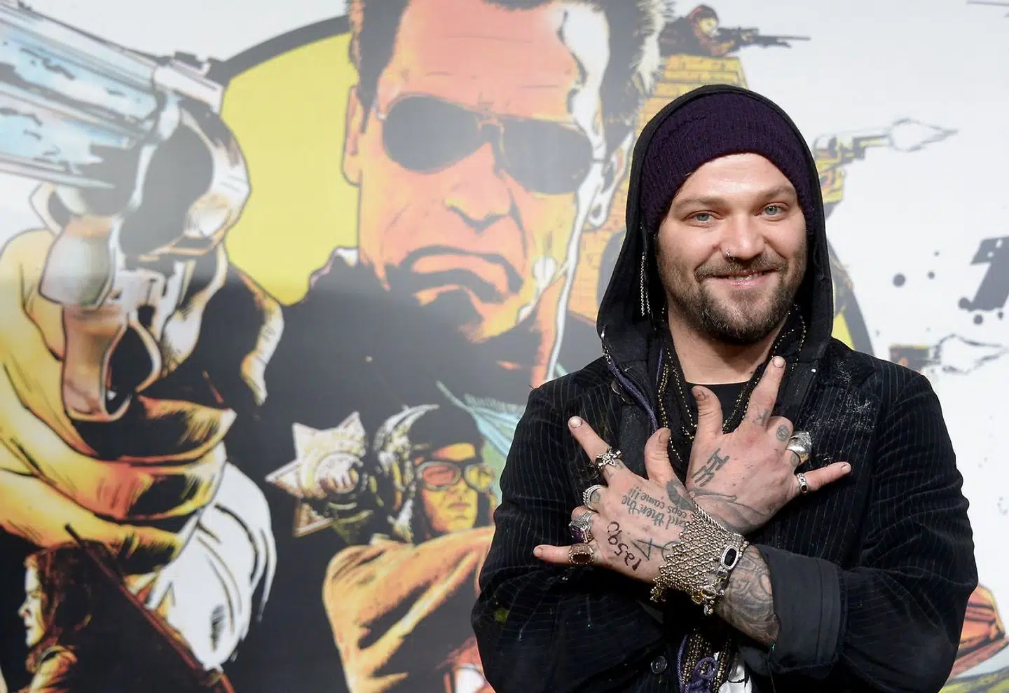 Bam Margera er tatoveret over hele kroppen. Foto JOE KLAMAR