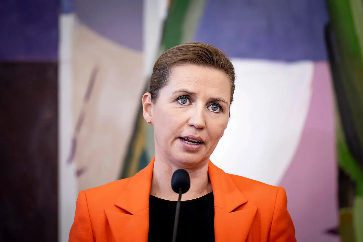 Doorstep med statsminister Mette Frederiksen (S) i Landstingssalen på Christiansborg efter statsministerens spørgetime i Folketingssalen, tirsdag den 2. marts 2021.