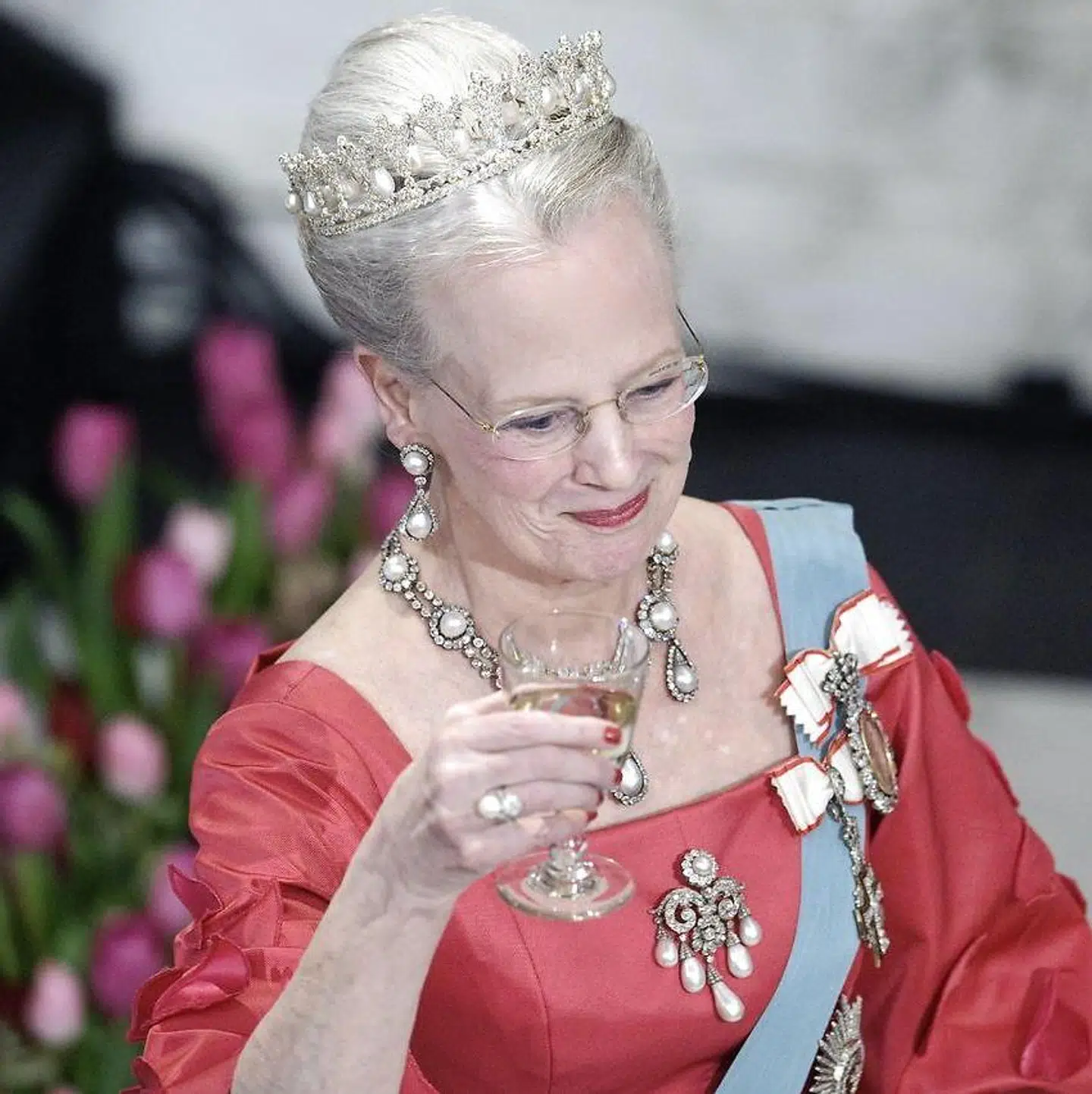 Dronning Margrethe på Christiansborg i anledning af sin 70-års fødselsdag i 2010.