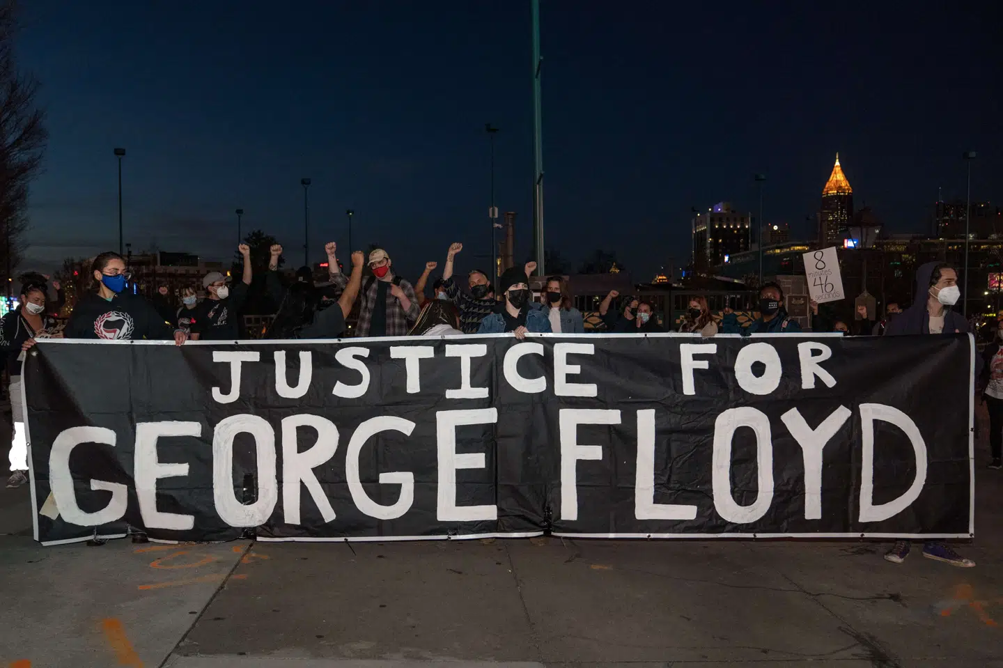 George Floyds død udløste de største demonstrationer, USA har oplevet i årtier. Millioner af mennesker var på gaden i byer rundt om i USA i protest mod politivold og raceulighed. Megan Varner/Ritzau Scanpix