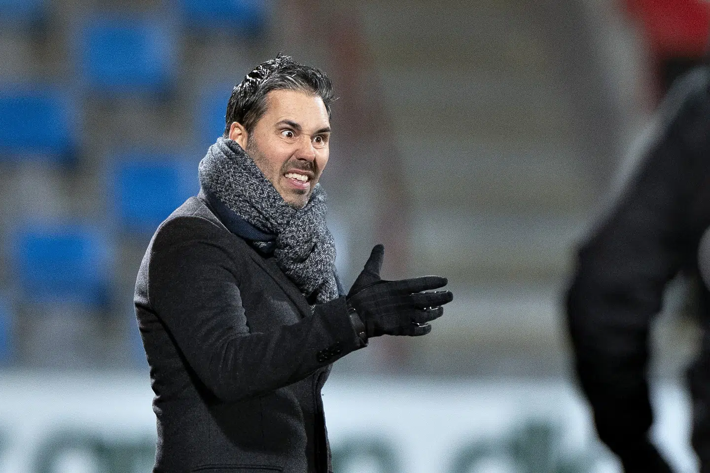 Marti Cifuentes leder efter en passende grimasse under mandagens superligakamp. Henning Bagger/Ritzau Scanpix