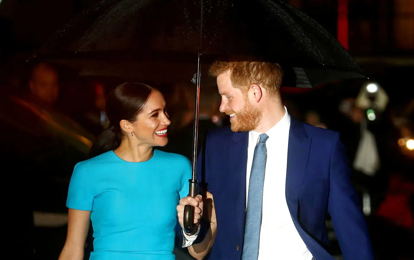 ARKIVFOTO af prins Harry og hertuginde Meghan.