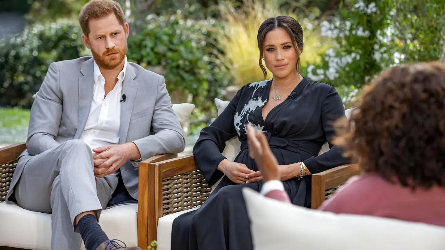 Prins Harry og hertuginde Meghan bliver interviewet af Oprah Winfrey.