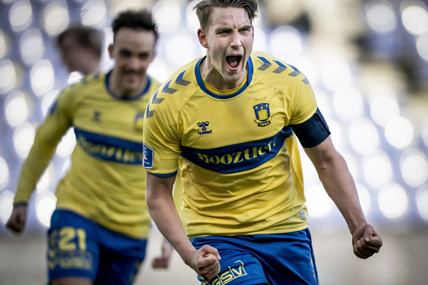 Andreas Maxsø scorede på straffespark til 2-0 kort før tid. Mads Claus Rasmussen/Ritzau Scanpix