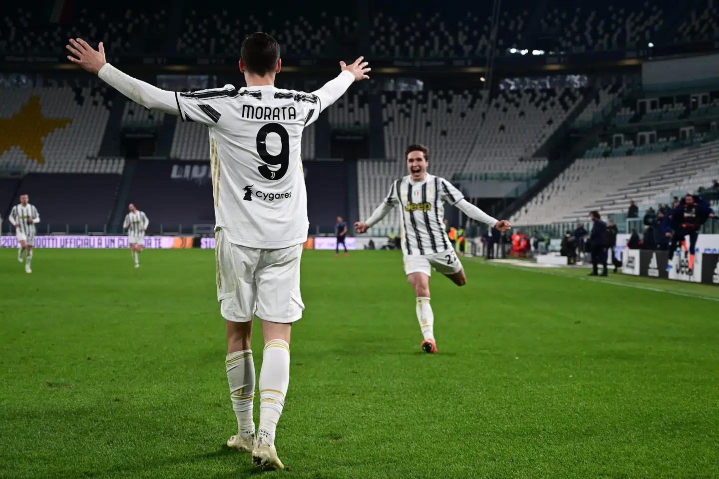 Álvaro Morata og Juventus har nu syv point op til Serie A's tophold, Inter. Miguel Medina/Ritzau Scanpix