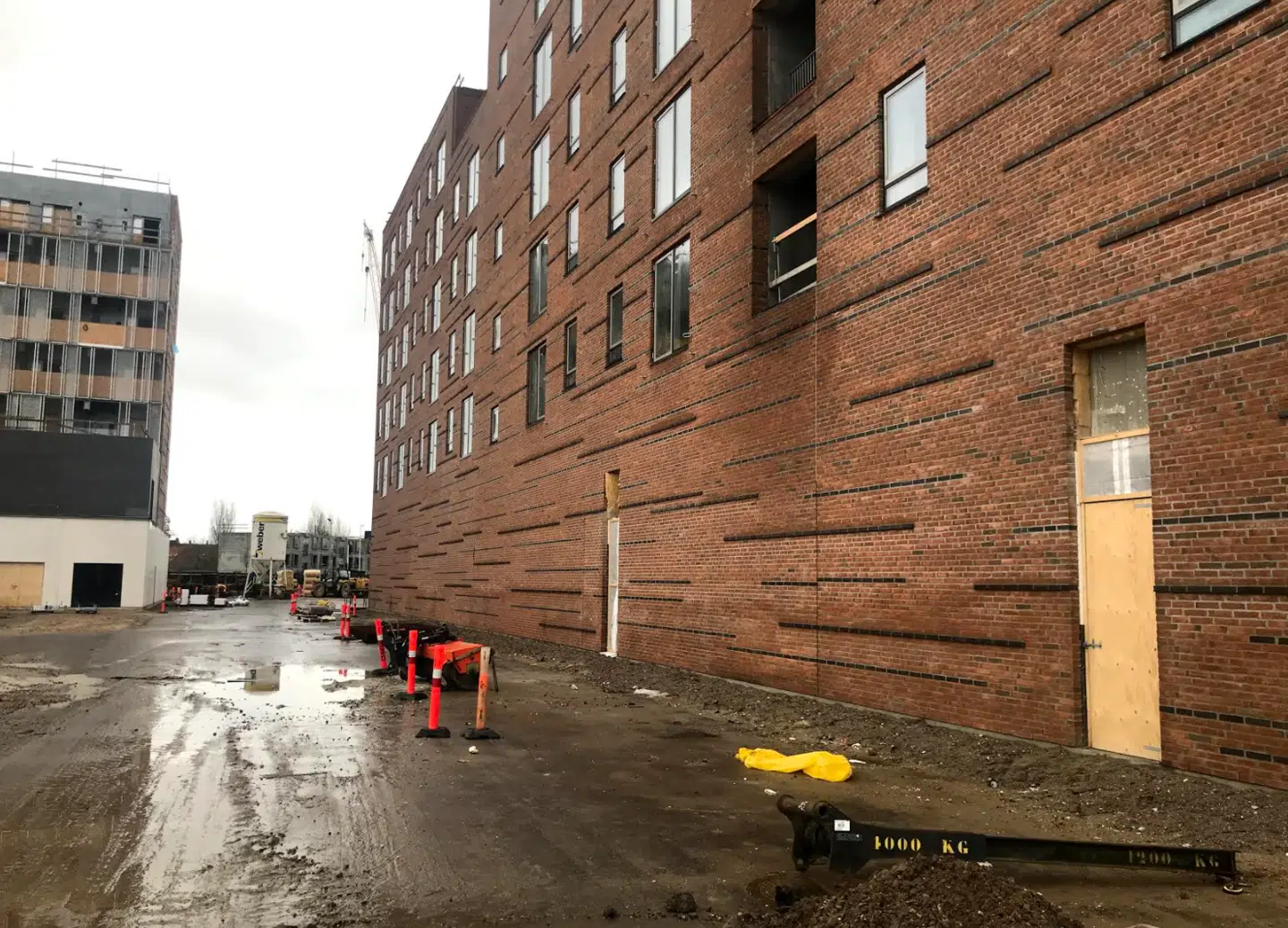 Her ses endnu et billede af byggeriet på Lilli Gyldenkildes Torv. Foto: Privat