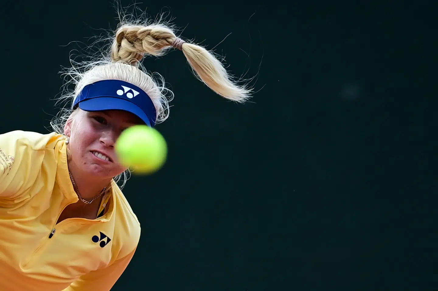 Clara Tauson er klar til finalen i WTA-turneringen i franske Lyon. (Arkivfoto) Martin Bureau/Ritzau Scanpix