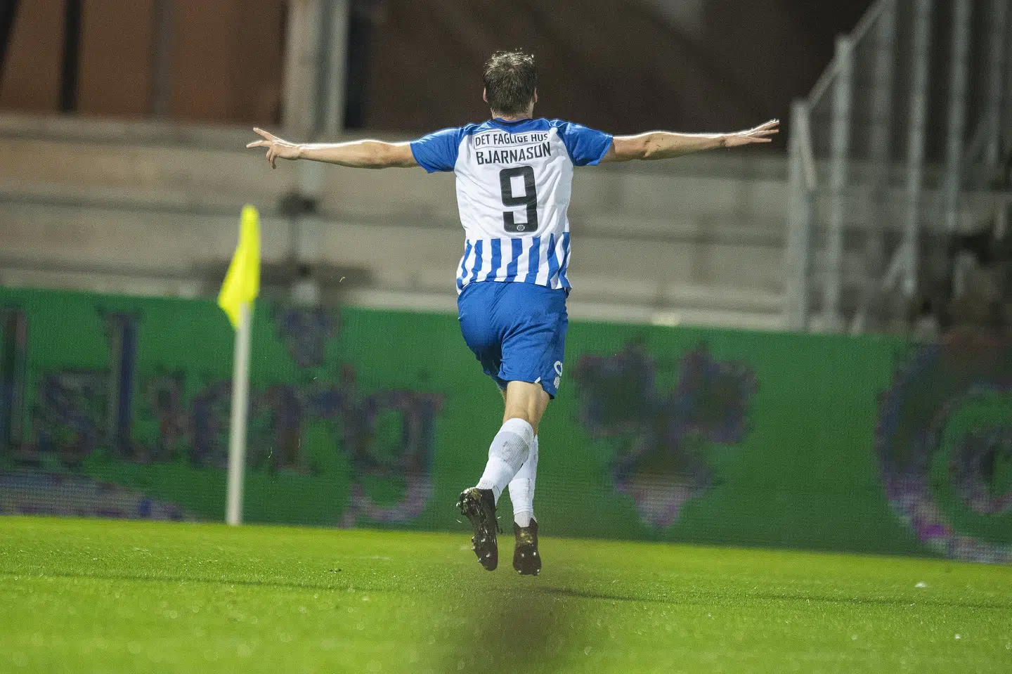 Andri Bjarnason kom ind fra bænken og skød Esbjerg på sejrskurs mod Fremad Amager. (Arkivfoto) John Randeris/Ritzau Scanpix