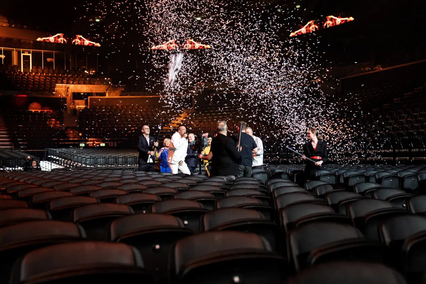 Sidste år foregik melodigrandprixet i Royal Arena foran tomme sæder, da coronavirusset spredte sig i samfundet. Også i år bliver det uden publikum, men denne gang bliver sangkonkurrencen afholdt i DR Byen. (Arkivfoto). Ida Guldbæk Arentsen/Ritzau Scanpix