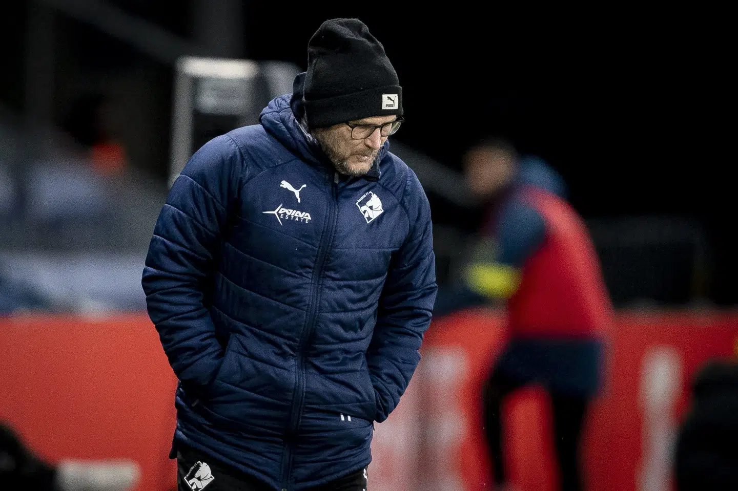 Thomas Thomasbergs mandskab kunne tage et enkelt point med hjem fra Brøndby Stadion torsdag aften. Mads Claus Rasmussen/Ritzau Scanpix