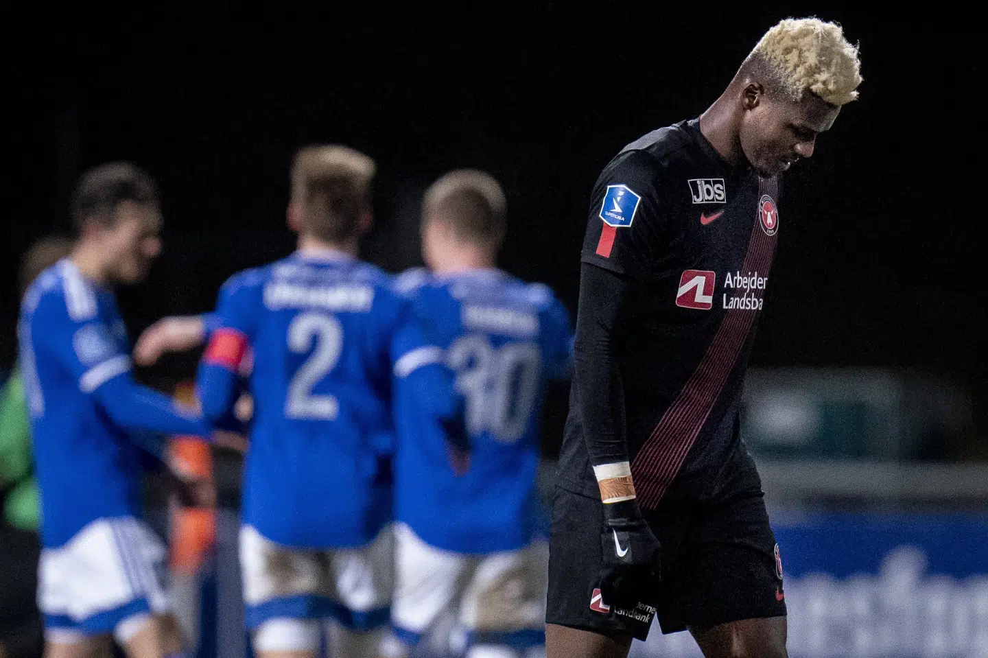 De forsvarende mestre endte med at tage fra Lyngby torsdag med et nederlag i bagagen. Liselotte Sabroe/Ritzau Scanpix