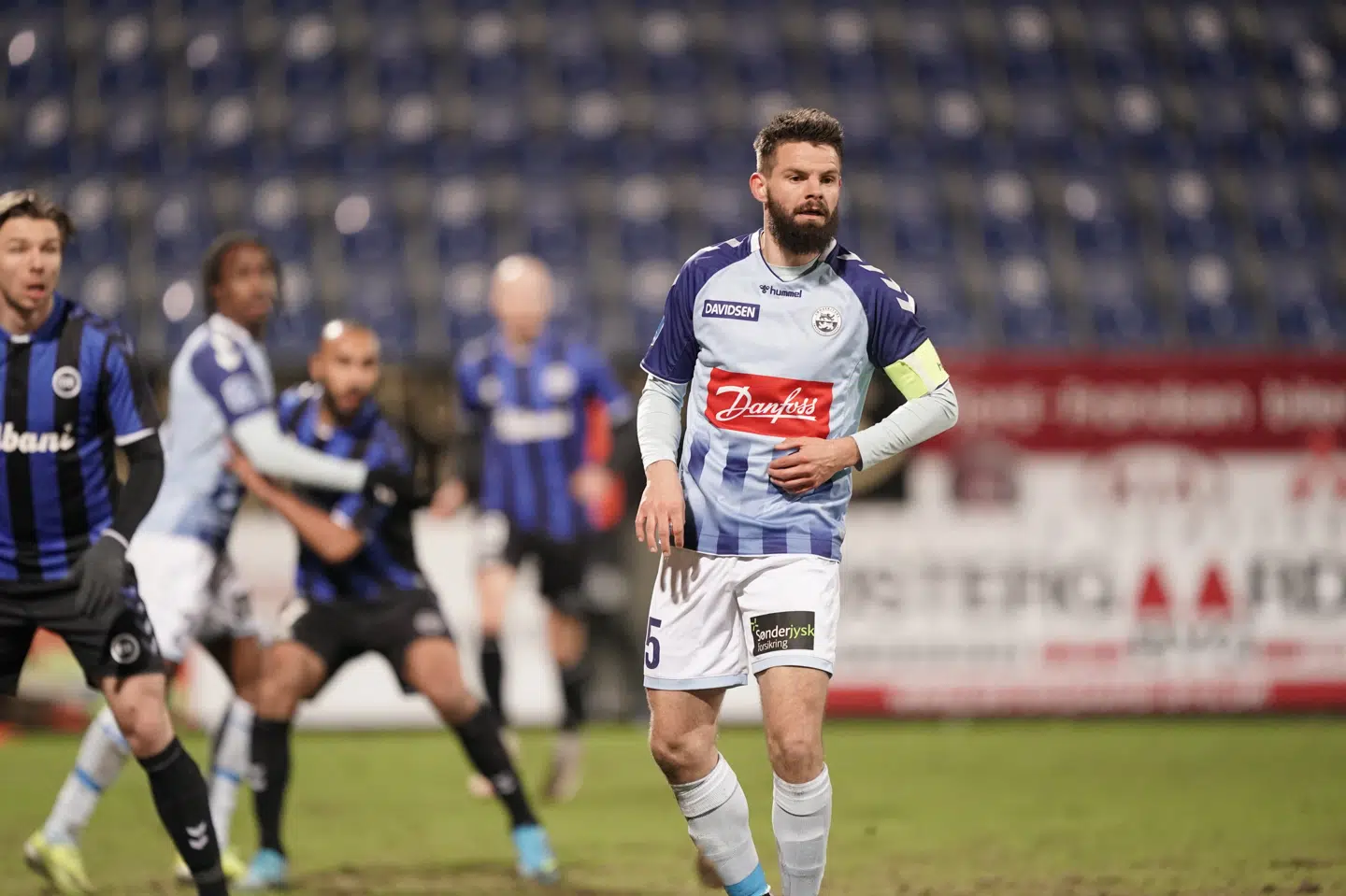 Marc Dal Hende bragte Sønderjyske på 1-0. Claus Fisker/Ritzau Scanpix
