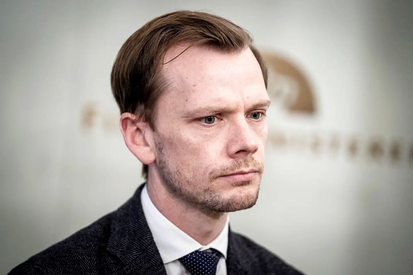 Beskæftigelsesminister Peter Hummelgaard (S) under doorstep i Finansministeriet i København om justering af hjælpepakkerne til små erhvervsdrivende, 5. februar 2021. (Foto: Mads Claus Rasmussen/Ritzau Scanpix)