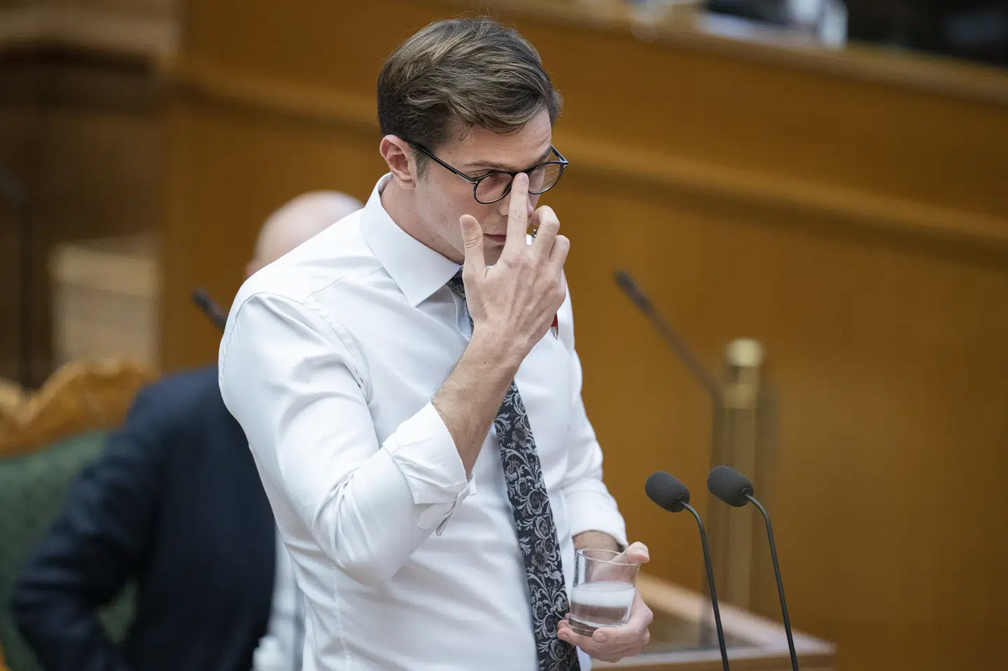 Liberal Alliances Alex Vanopslagh, De Konservative og Nye Borgerlige siger, at de gerne tager et onlinemøde med statsminister Mette Frederiksen (S), hvis det kan skynde på genåbningsforhandlingerne. Claus Bech/Ritzau Scanpix