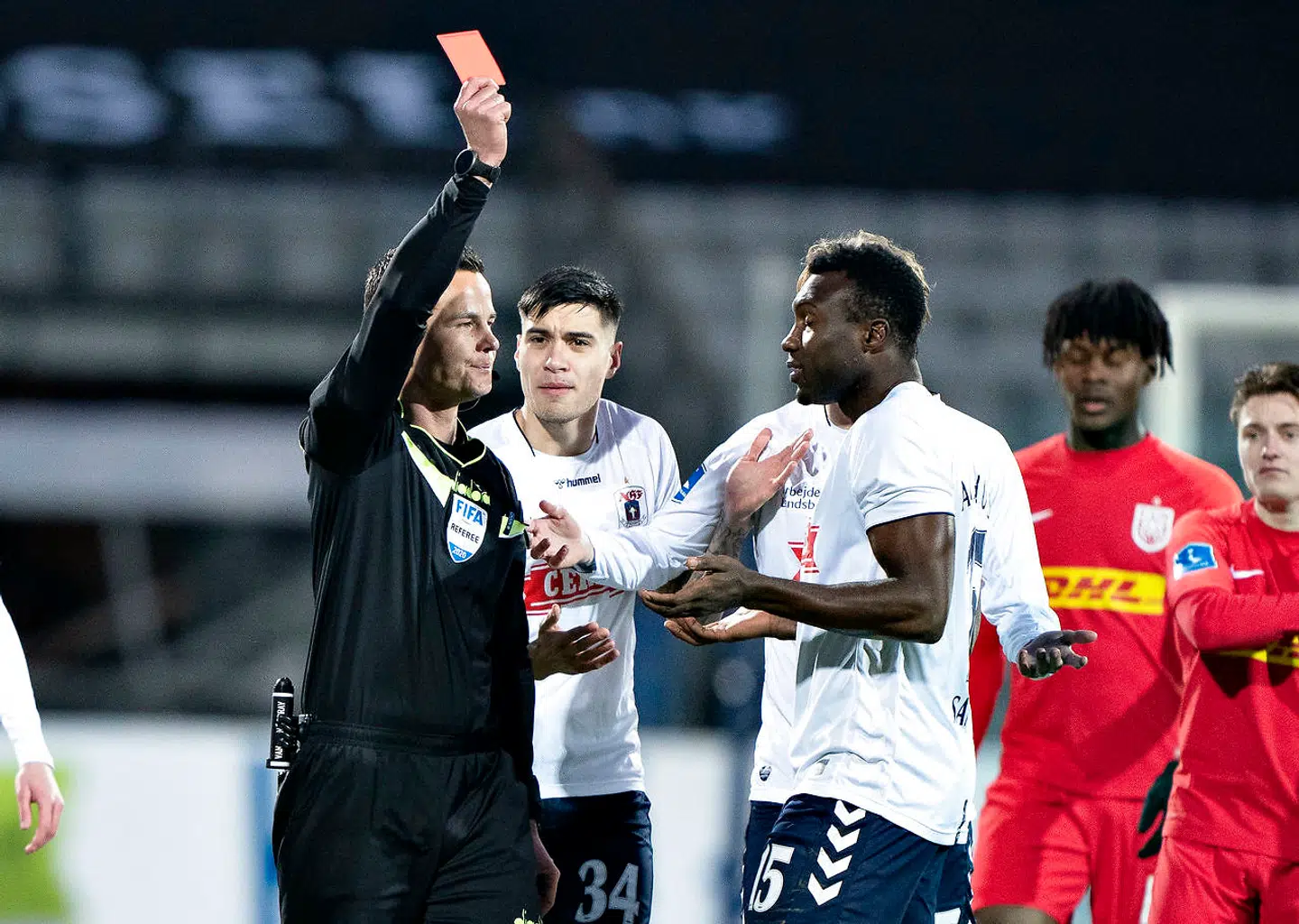 Bubacarr Sanneh fik kun fem minutter på banen mod FC Nordsjælland.