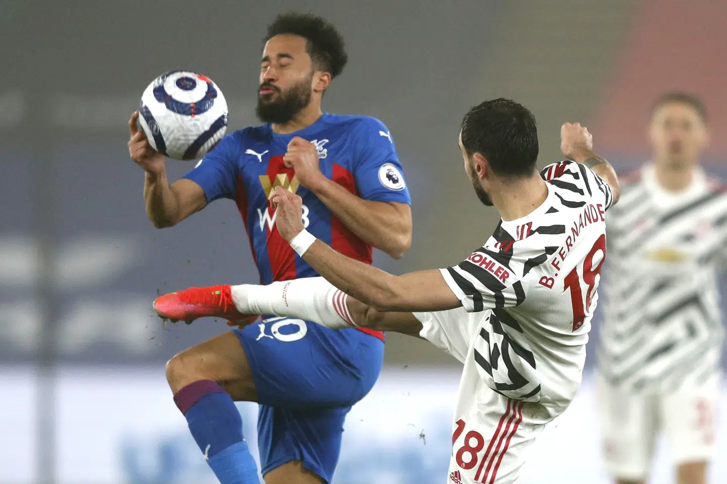 Mange nærkampe og få målchancer var kampbilledet på Selhurst Park. Adrian Dennis/Ritzau Scanpix