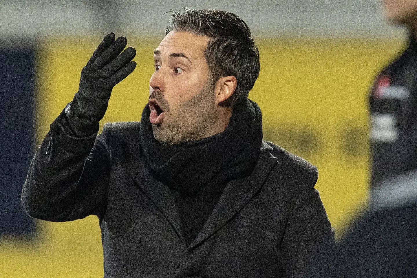 AaB-træner Marti Cifuentes er træt af de mange kampe uden en sejr. Bo Amstrup/Ritzau Scanpix