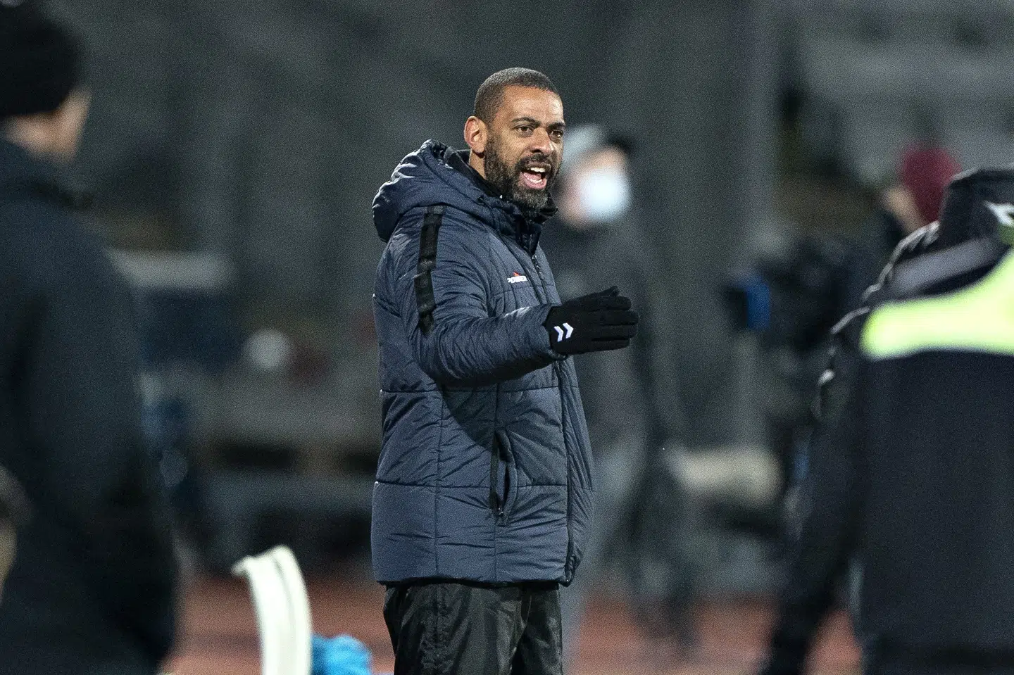 AGF-træner David Nielsen var utilfreds med et rødt kort i kampen mod FCN. Henning Bagger/Ritzau Scanpix