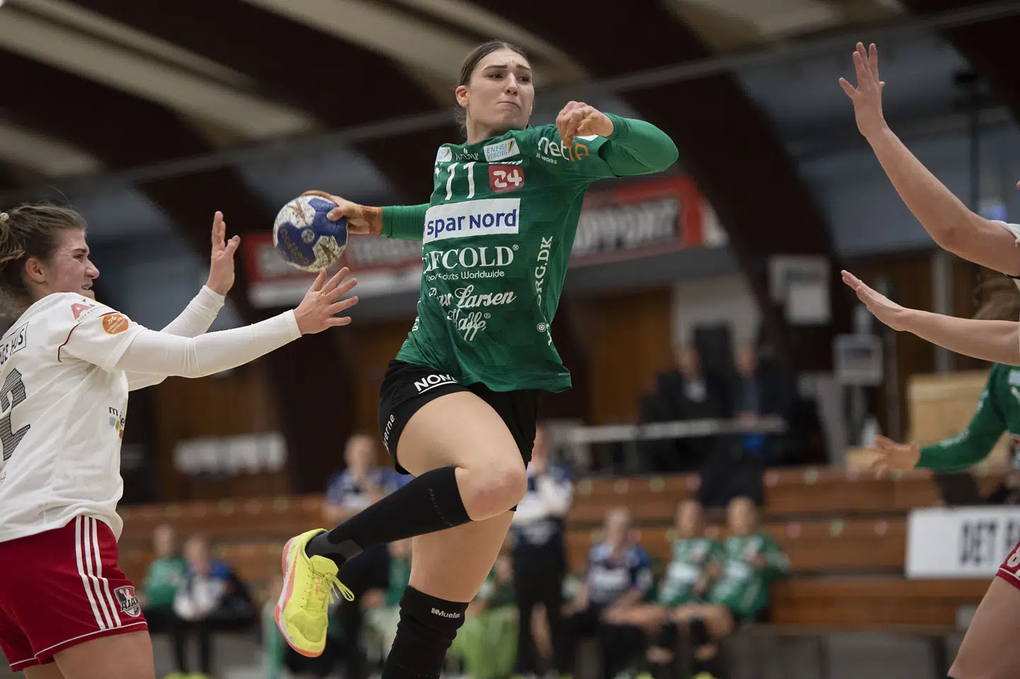 Line Haugsted er en af de skytter, som ofte volder Viborgs modstandere problemer. (Arkivfoto) Thomas Sjørup/Ritzau Scanpix