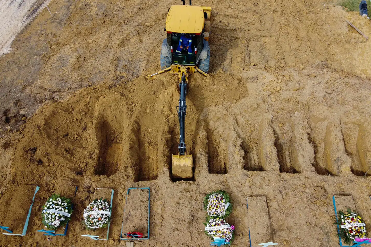 På et enkelt døgn er der bekræftet 1641 coronarelaterede dødsfald i Brasilien. Det gør tirsdag til den mest dødelig dag i landet under pandemien. (Arkivfoto) Michael Dantas/Ritzau Scanpix