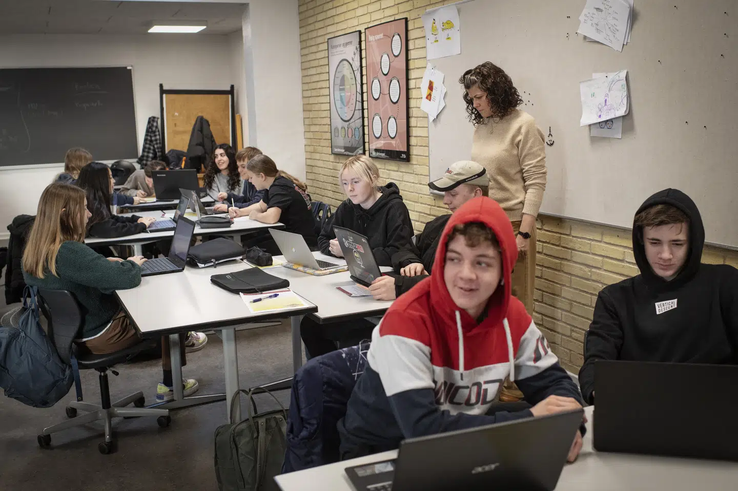 Ifølge Unicef har et ud af syv børn verden over misset mere end trefjerdedele af deres fysiske undervisning i næsten et år. Bo Amstrup/Ritzau Scanpix