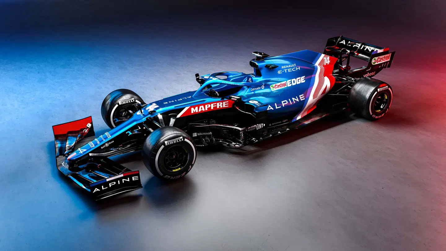 Den nye Alpine F1-racer skal køres af Fernando Alonso og Esteban Ocon