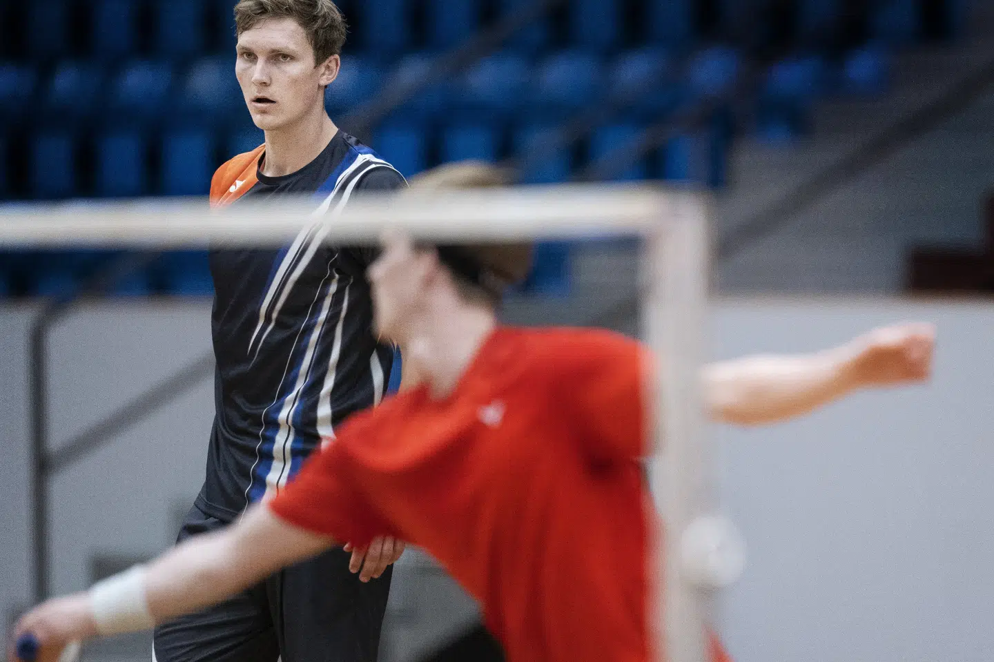 Viktor Axelsen og Anders Antonsen ligger på nuværende tidspunkt til at sikre Danmark to nationspladser i herresingle. Liselotte Sabroe/Ritzau Scanpix