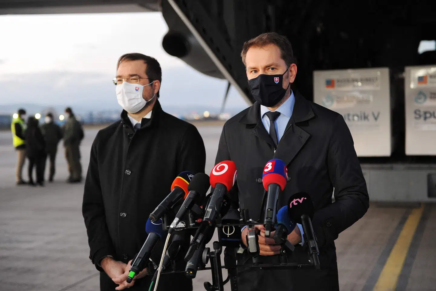 Den slovakiske premierminister, Igor Matovic, meddelte mandag købet af to millioner Sputnik-vaccinedoser. Peter Lazar/Ritzau Scanpix