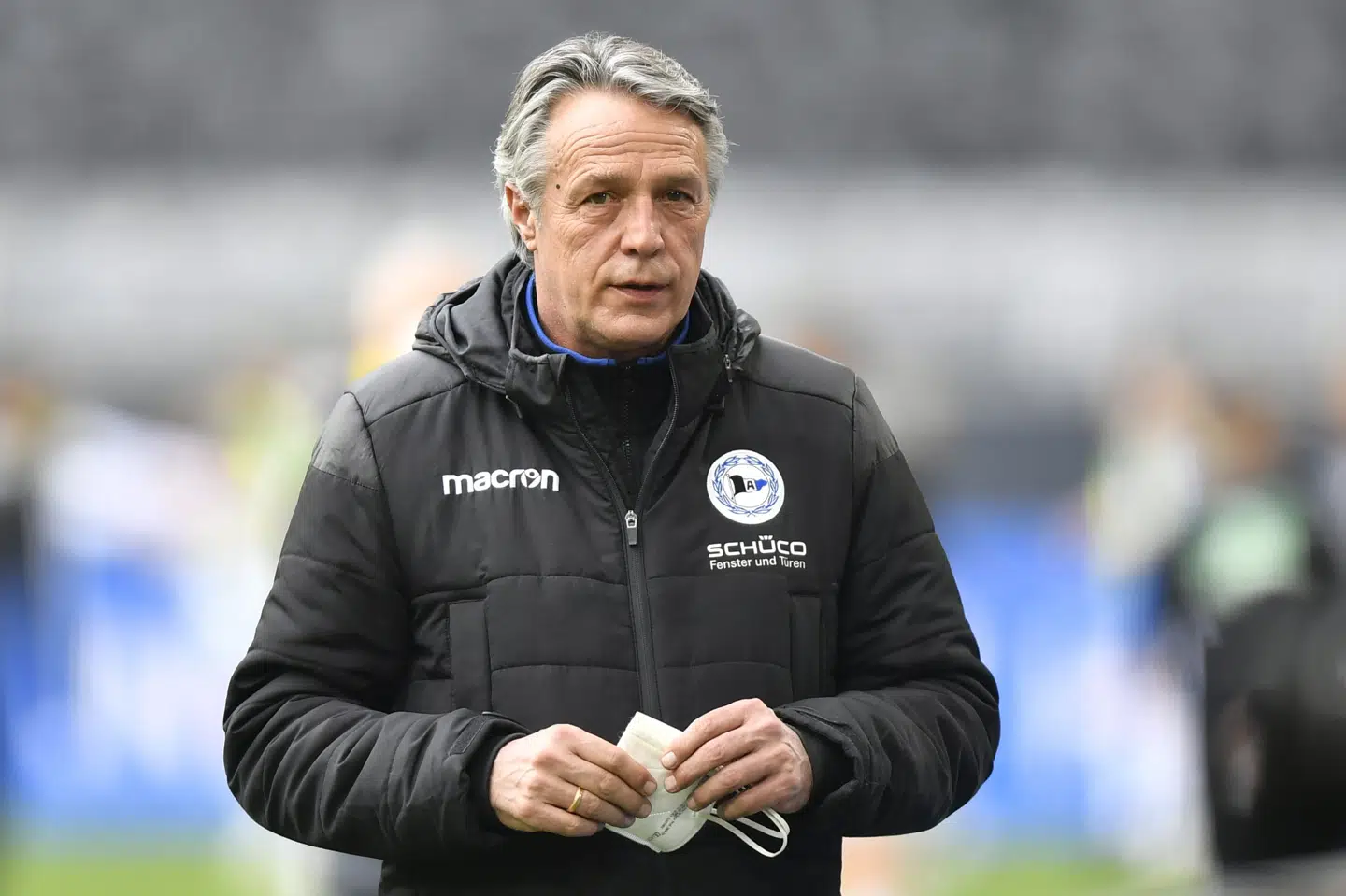 Uwe Neuhaus fik lidt over to år som træner for Arminia Bielefeld. Martin Meissner/Ritzau Scanpix