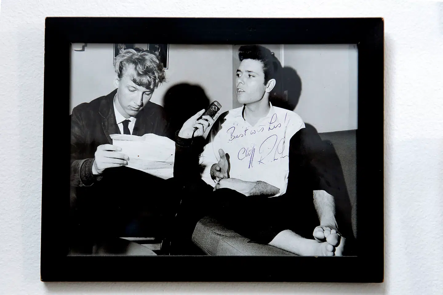 Jørgen de Mylius var stadig ikke helt tør bag ørerne, da han første gang interviewede Cliff Richard.