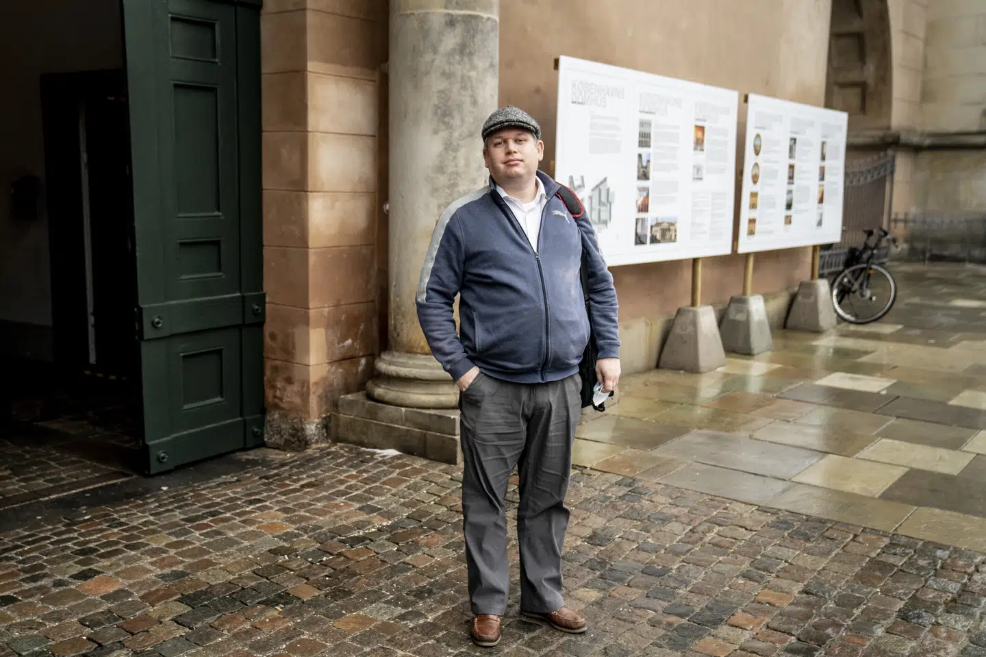 Rasmus Paludan må vente til efteråret med at få afgjort en ankesag, hvor han i byretten blev idømt fængsel. Her ses han foran Købehanvs Byret den 18. februar 2021 i forbindelse med en anden sag, hvor og tidligere folketingsmedlem Mimi Jakobsen har sagsøgt hinanden. Mads Claus Rasmussen/Ritzau Scanpix