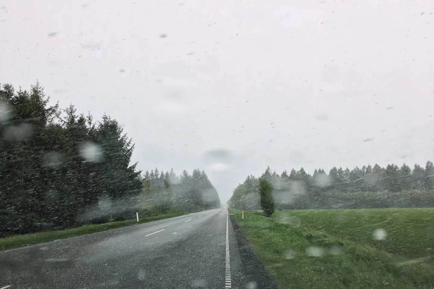 Mindre mængder slud og sne kan godt ramme Danmark sidst på ugen. (Arkivfoto.) Mads Claus Rasmussen/Ritzau Scanpix