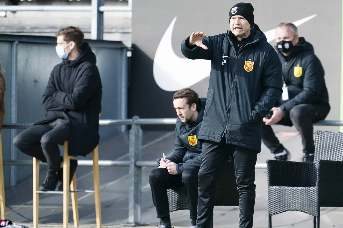 FC Nordsjælland-træner Flemming Pedersen har lukket snakken om top-6, fordi holdet er inde i en stime på otte kampe uden sejr. Claus Bech/Ritzau Scanpix