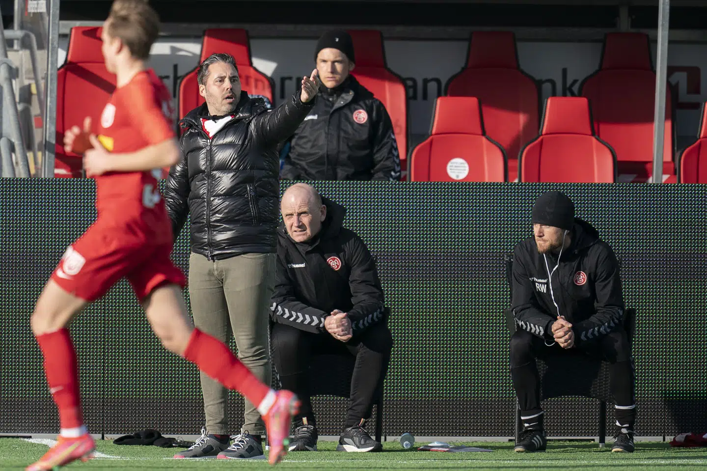 AaB-træner Martí Cifuentes kalder Kasper Kusk en vigtig spiller for nordjyderne, der søndag spillede uafgjort mod FCN. Claus Bech/Ritzau Scanpix