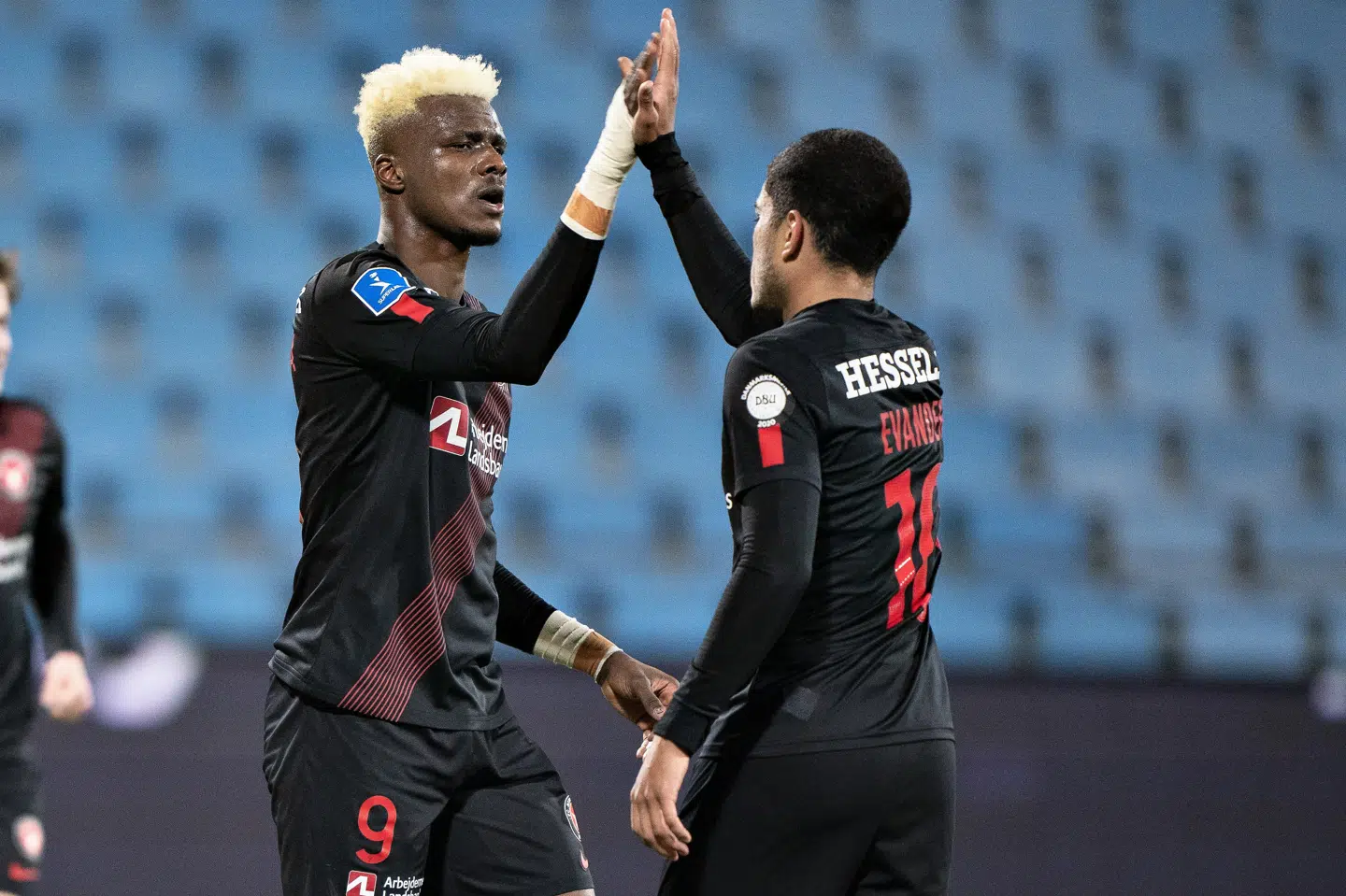 FC Midtjyllands Sory Kaba skal for anden kamp i træk forsøge at komme på måltavlen, når Brøndby gæster midtjyderne på søndag. Henning Bagger/Ritzau Scanpix