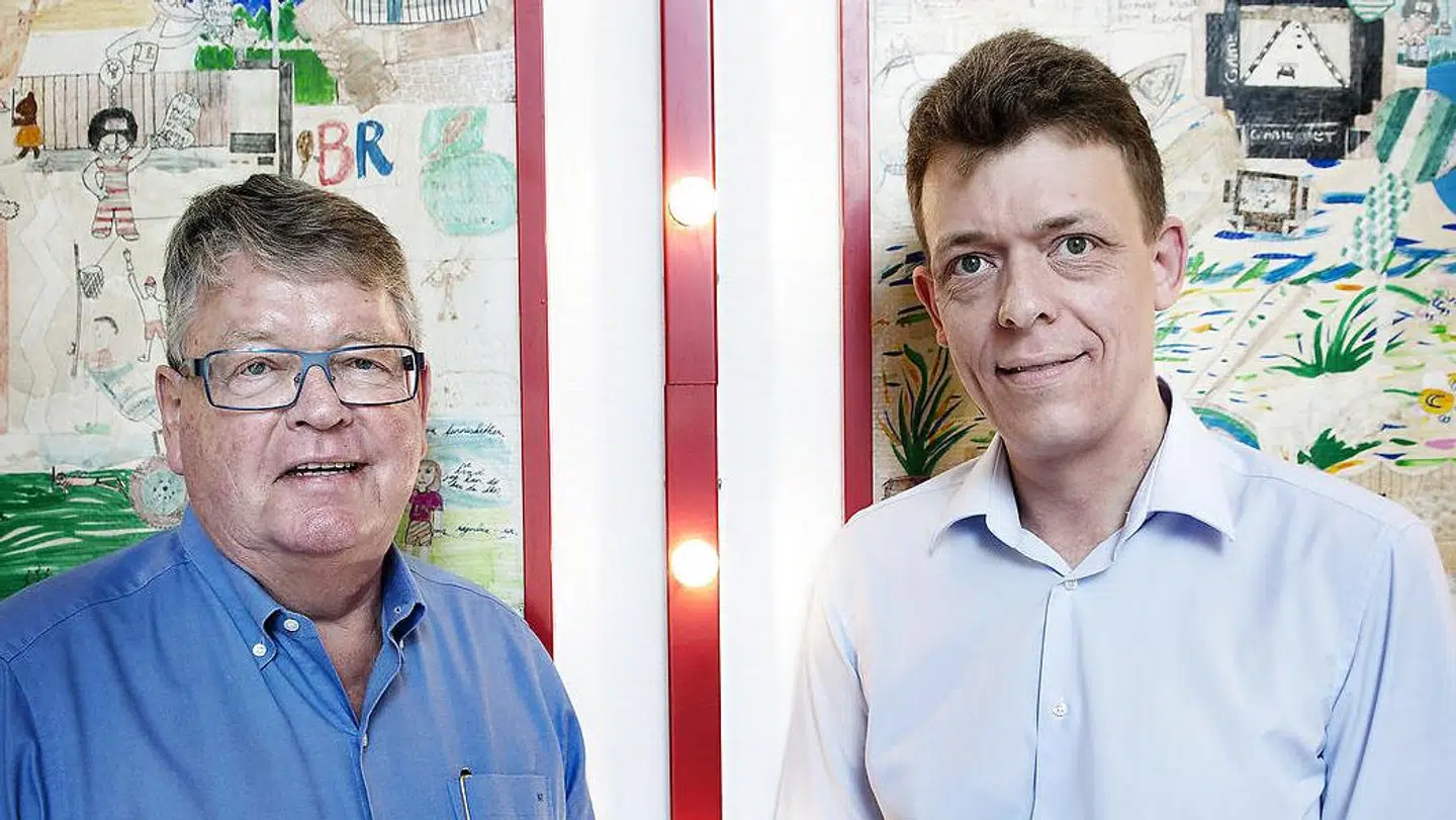 Her ses Peter Gjørup og Henrik Gjøru.