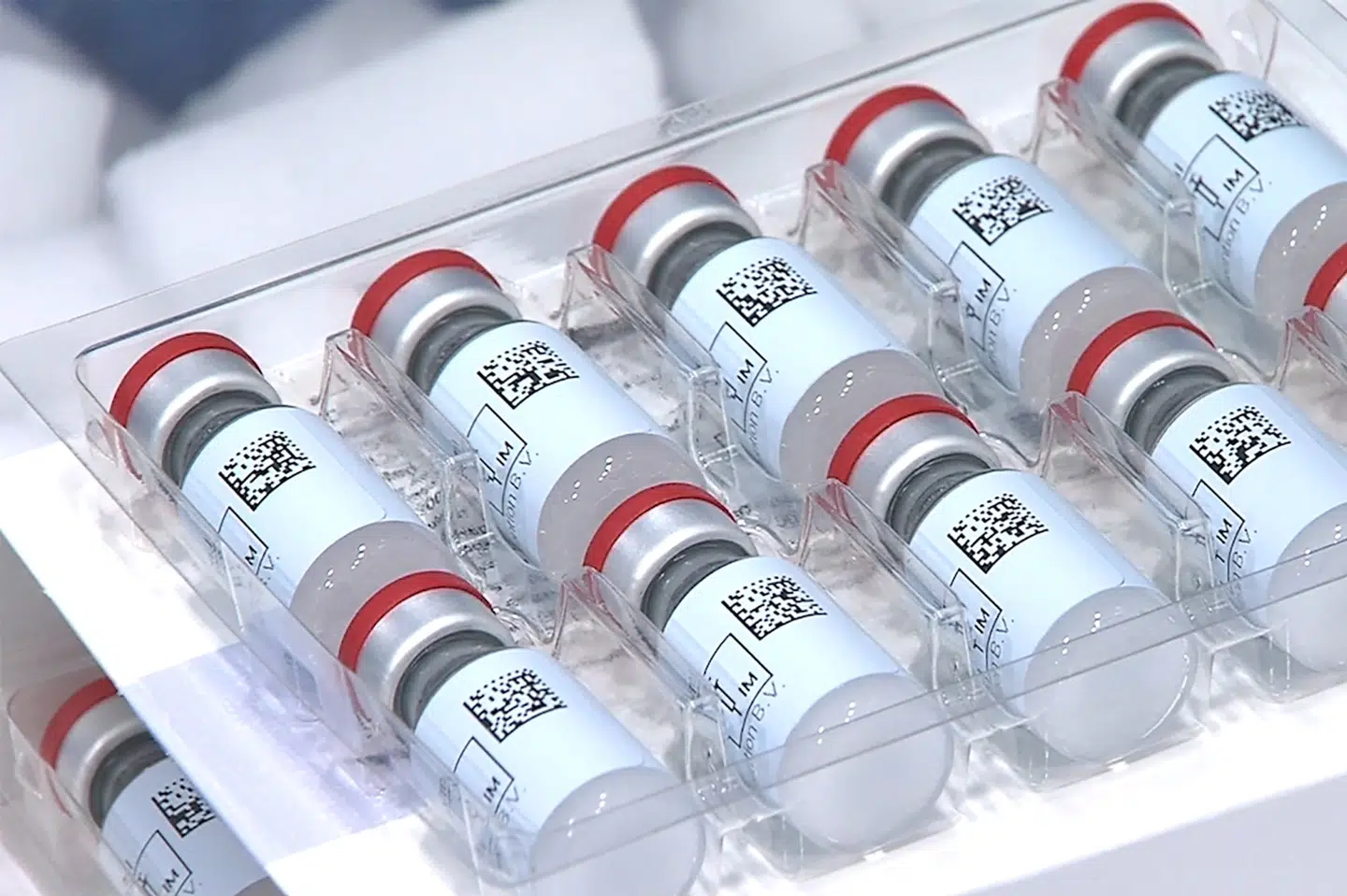 Vaccinen fra Johnson & Johnson er udviklet af datterselskabet Janssen Vaccines. Allerede søndag eller mandag ventes distribution af vaccinen i USA at blive indledt. (Arkivfoto). Johnson/Reuters