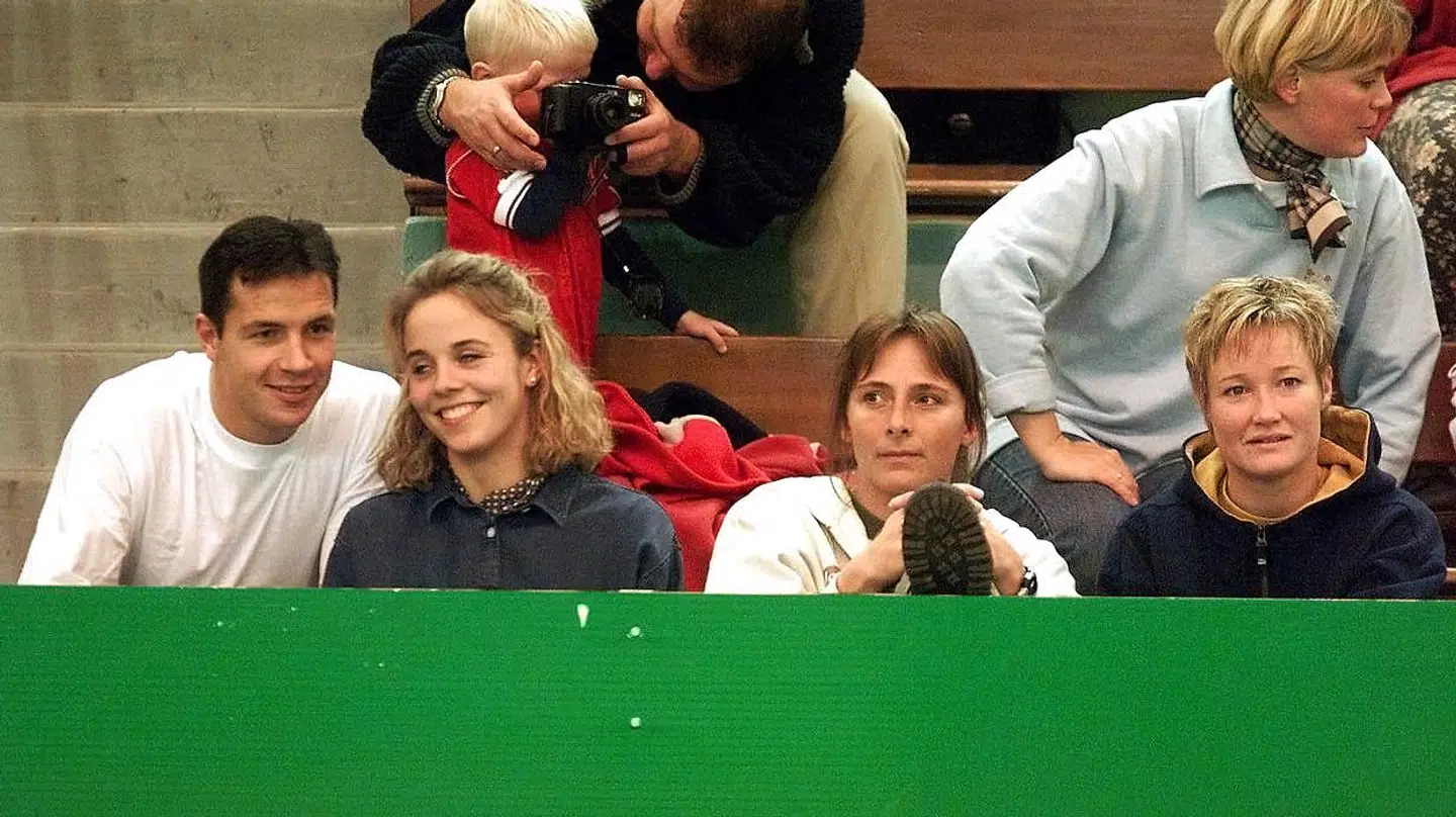Per Pedersen (tv.) og Anja Byrial Hansen var gift fra 1997 og 2002. Parret fik meget opmærksomhed, fordi de begge var sportsstjerner.