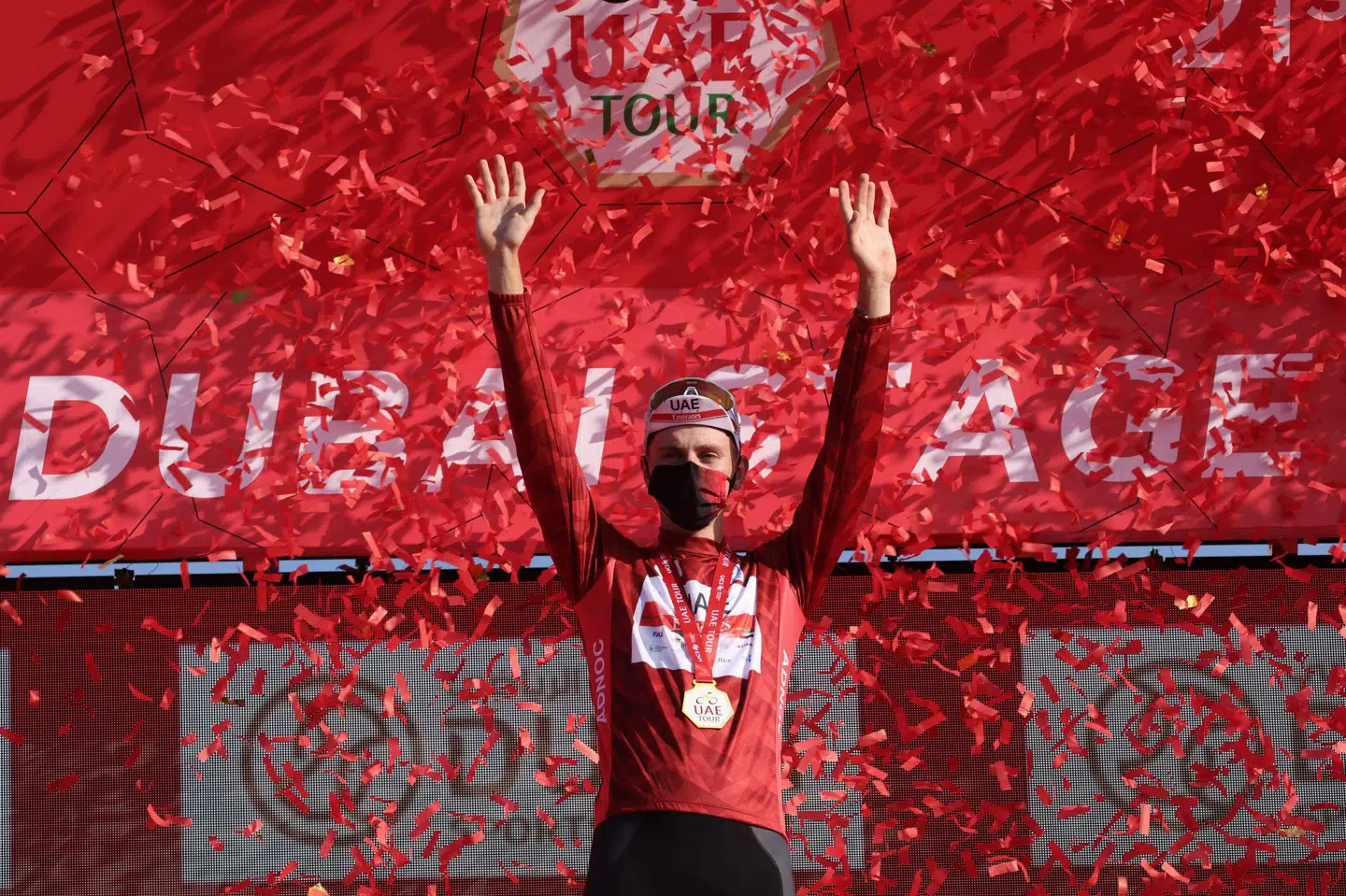 Tadej Pogacar er samlet vinder af UAE Tour 2021. Giuseppe Cacace/Ritzau Scanpix