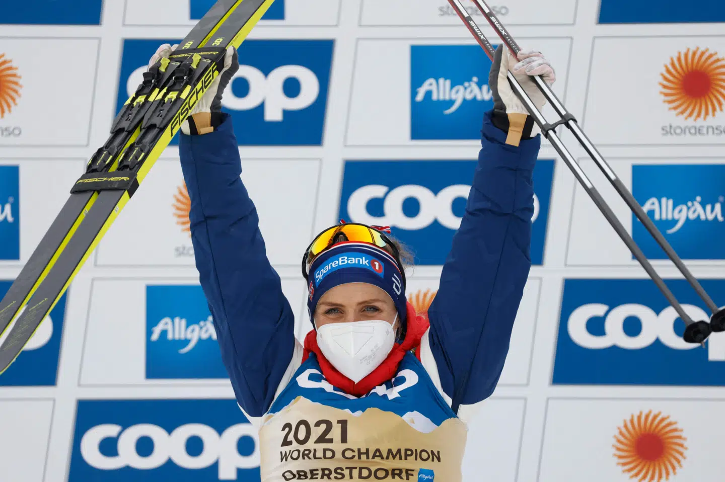 Therese Johaug har stor erfaring i at stå øverst på podiet. Odd Andersen/Ritzau Scanpix
