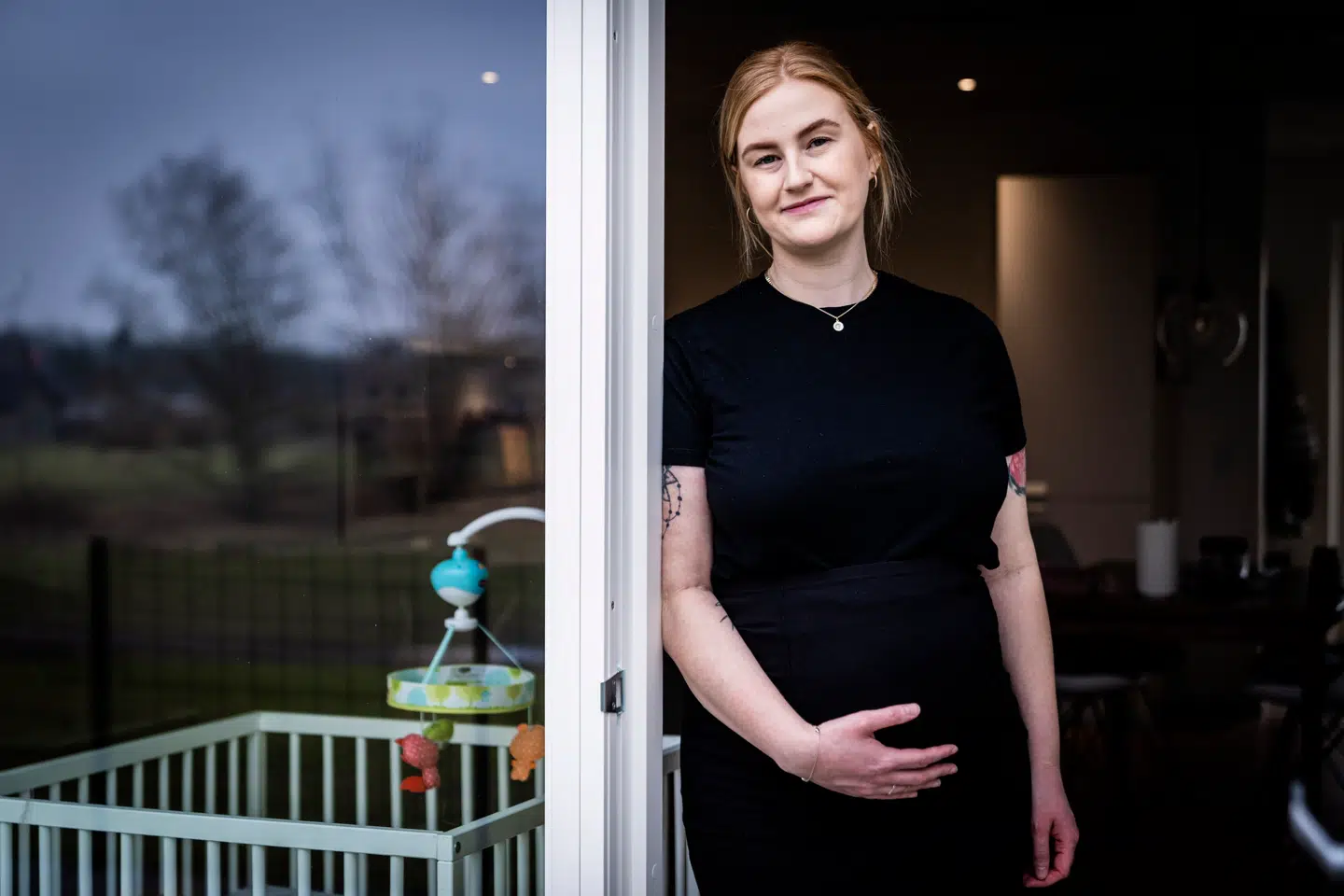 Amalie Hørlykke Dahlberg er i dag gravid med sit første barn. Hendes chancer for at blive gravid skulle ellers være dårlige efter det forlø, hun har været igennem. Foto: Rasmus Laurvig/Byrd.