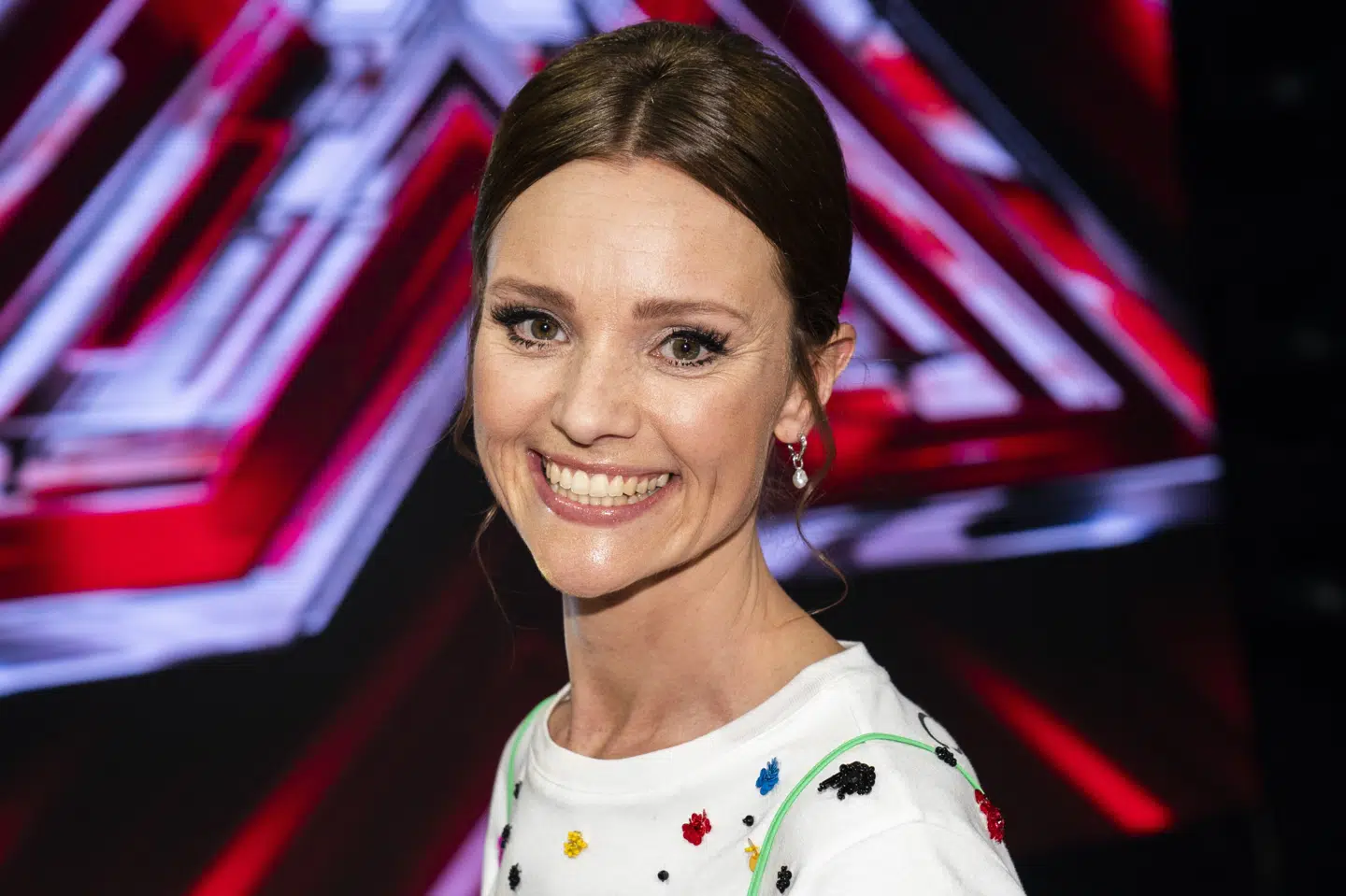 Lise Rønne blev vært på årets X Factor, da hun erstattede Melvin Kakooza. Melvin Kakooza er sygemeldt efter at have fået bortopereret en godartet tumor i hjernen. Martin Sylvest/Ritzau Scanpix