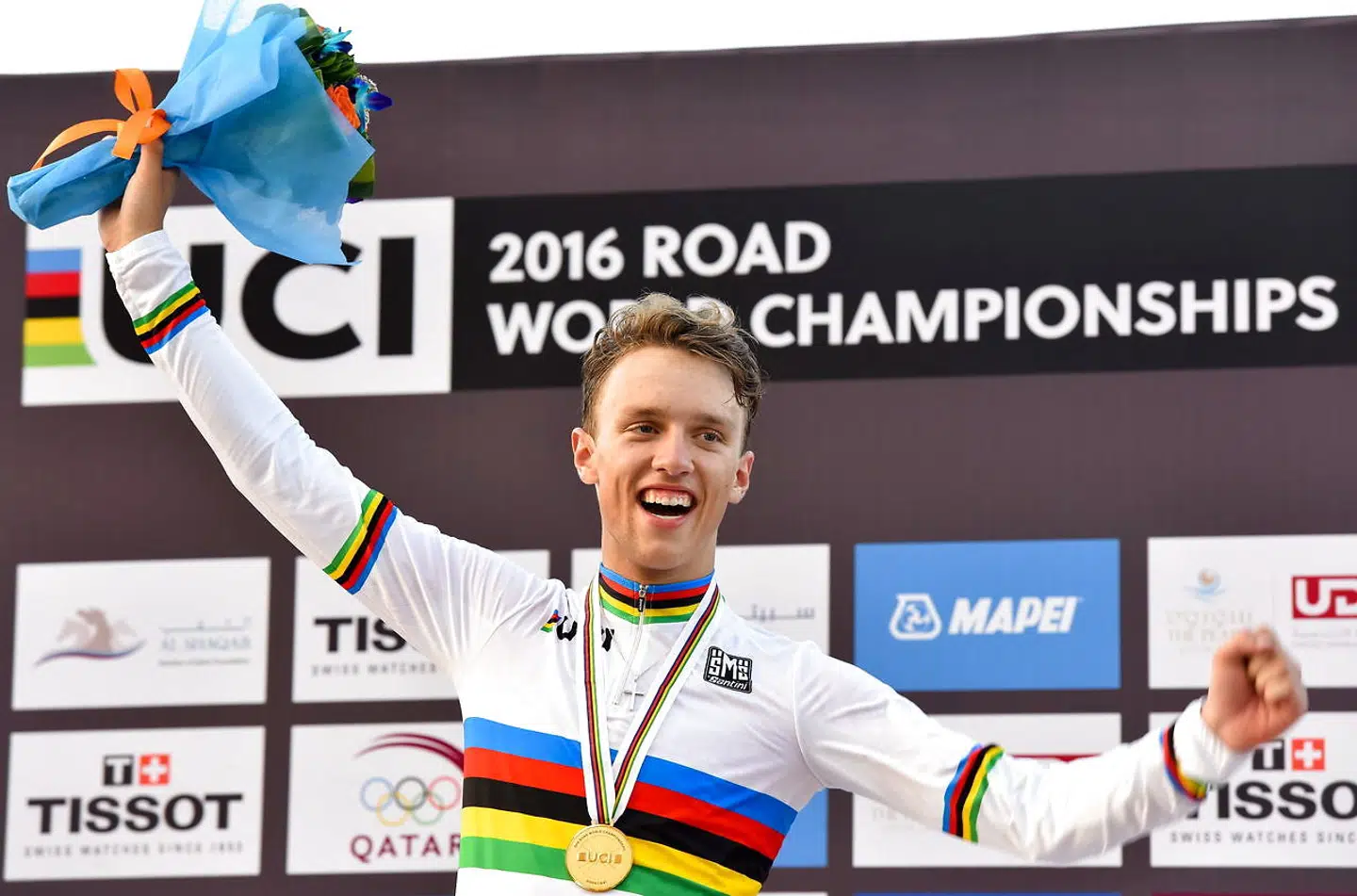Jakob Egholm kørte først over stregen i Doha i 2016 og kunne dermed kalde sig for juniorverdensmester.