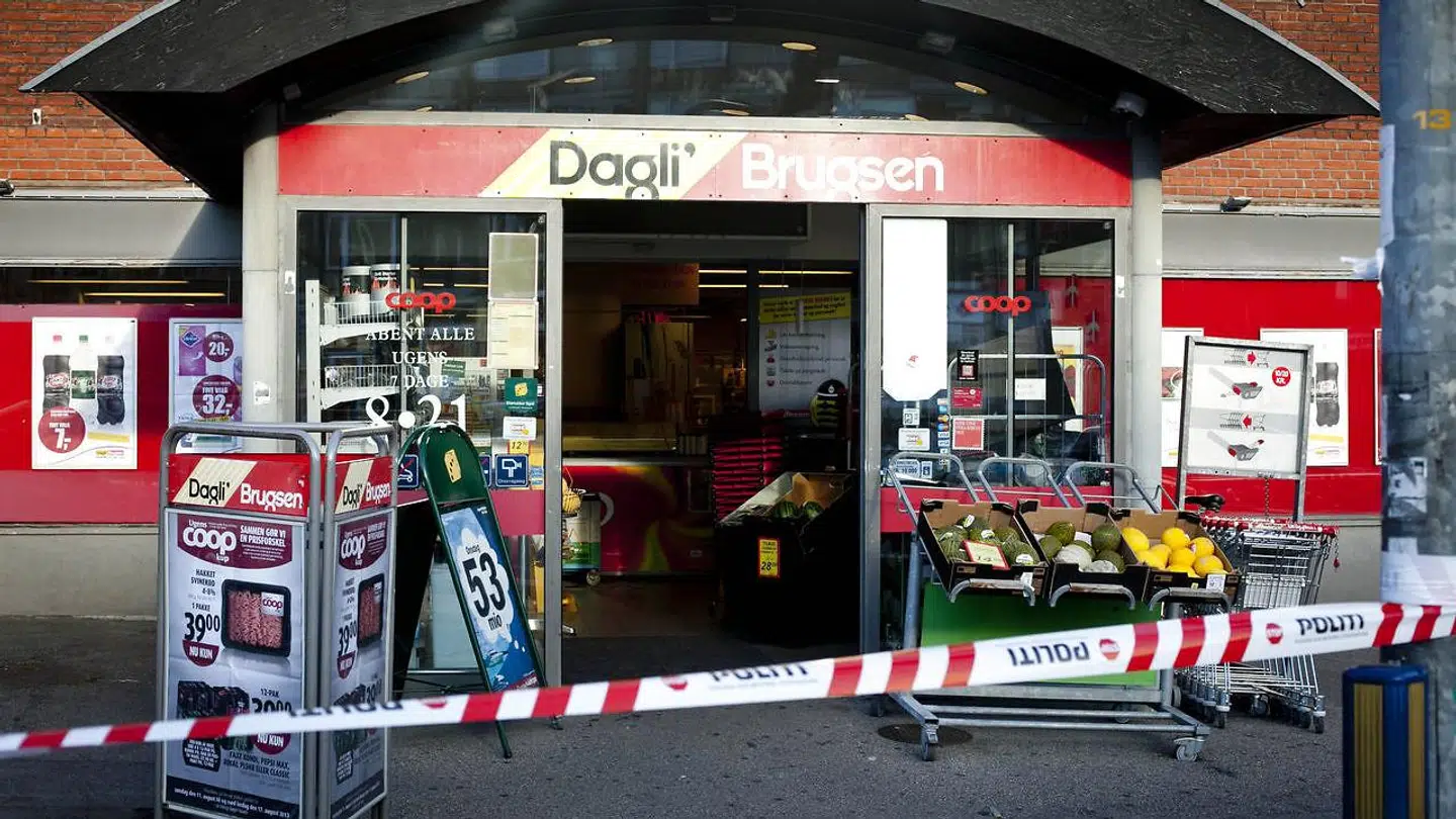Arkivfoto af et gammelt røveri mod DagliBrugsen