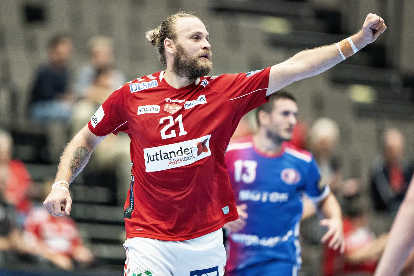 Henrik Møllgaard og Aalborg vandt torsdag over HC Motor. Henning Bagger/Ritzau Scanpix