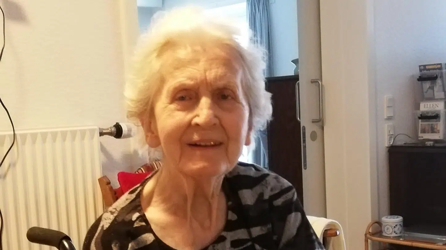 Gerda Hansen var altid meget taknemmelig, når familien havde besøgt hende på plejehjemmet. Foto: Privat