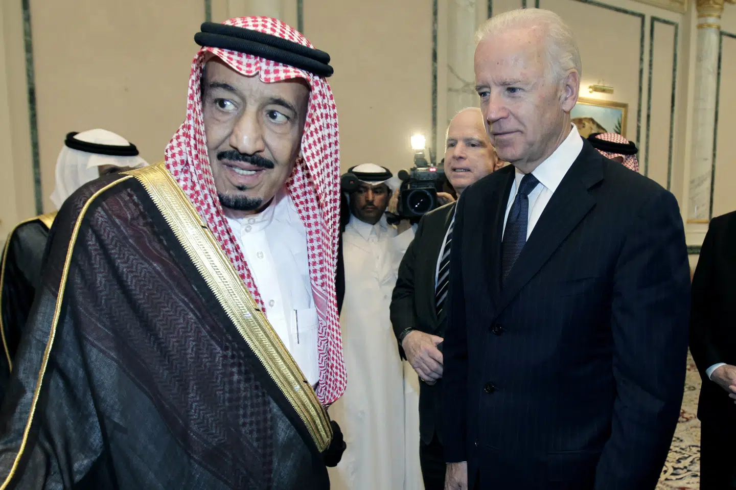 USA's præsident, Joe Biden, mødte Saudi-Arabiens kong Salman flere gange i sin tid som vicepræsident under Barack Obama. Hassan Ammar/Ritzau Scanpix