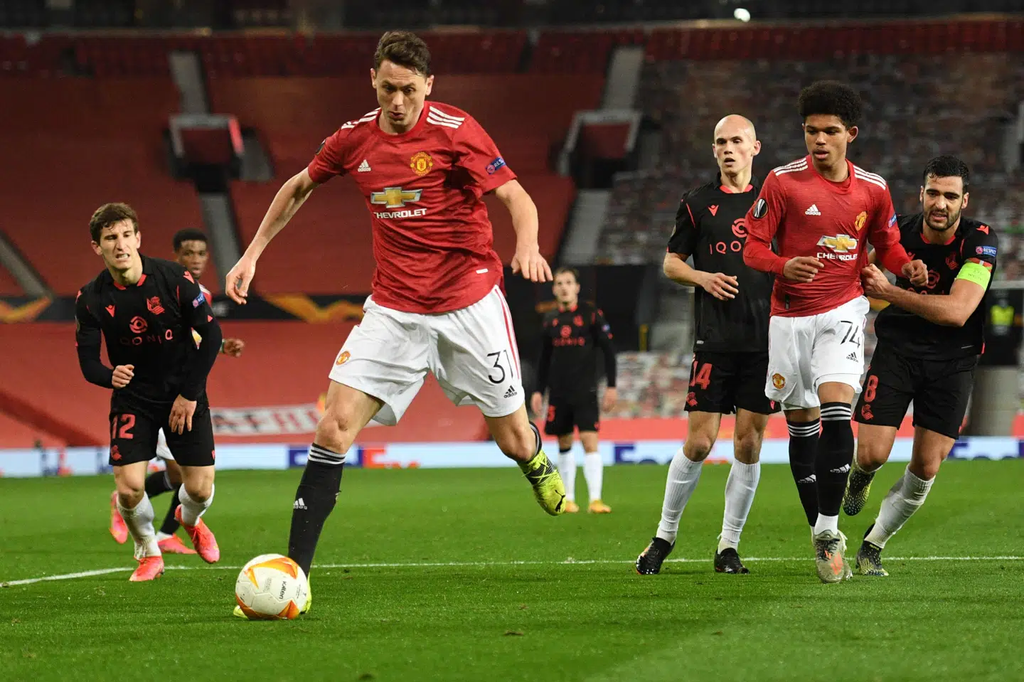 Manchester United var i fuld kontrol på Old Trafford. Oli Scarff/Ritzau Scanpix